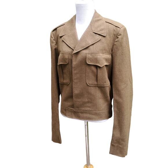 Vtg Men's 38 US Army WWII Korea War Wool Field Ike Jacket 1950 1951 MIL-J-10801 - Picture 2 of 13